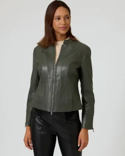 Best Jacke aus Lederimitat Jacken & Mäntel