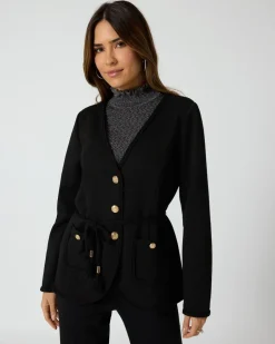 New Jacke "Couture" mit Flecht-Details Shirts & Tops