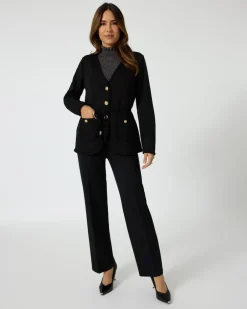 New Jacke "Couture" mit Flecht-Details Shirts & Tops