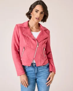 New Jacke im Velours-Look Jacken & Mäntel