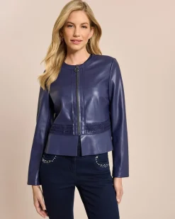 Hot Jacke Lederimitat mit Schößchen Jacken & Mäntel