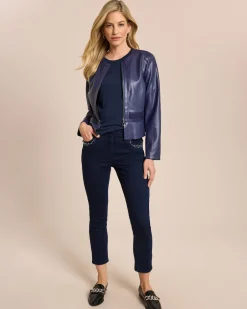 Hot Jacke Lederimitat mit Schößchen Jacken & Mäntel