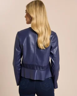 Hot Jacke Lederimitat mit Schößchen Jacken & Mäntel