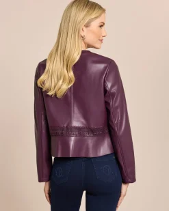 Hot Jacke Lederimitat mit Schößchen Jacken & Mäntel