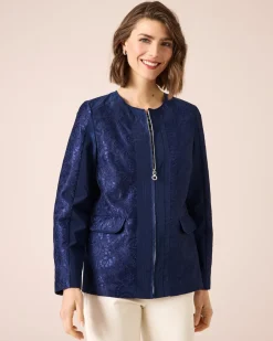 Online Jacke mit Spitzenbesatz Jacken & Mäntel