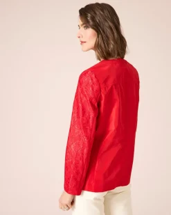 Online Jacke mit Spitzenbesatz Jacken & Mäntel