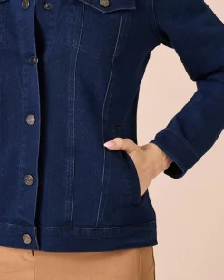 Outlet Jacke Super Stretch Denim Jacken & Mäntel