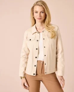 Outlet Jacke Super Stretch Denim Jacken & Mäntel