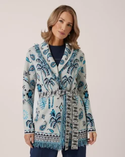 Best Jacquard-Cardigan Kaschmirblend Strickware