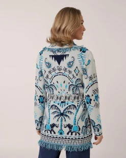 Best Jacquard-Cardigan Kaschmirblend Strickware