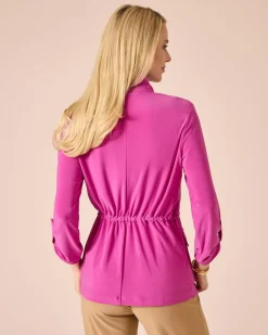 Online Jäckchen mit aufgesetzten Taschen Shirts & Tops