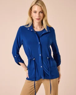 Online Jäckchen mit aufgesetzten Taschen Shirts & Tops