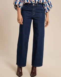 Hot Jeans aus Lyocell mit weitem Bein Jeans|Hosen