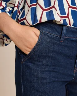 Hot Jeans aus Lyocell mit weitem Bein Jeans|Hosen