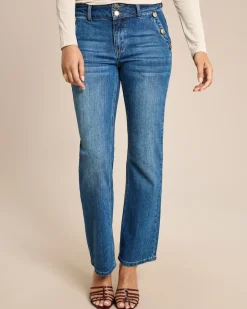 Jeans mit Tencel und Knöpfen Jeans|Hosen