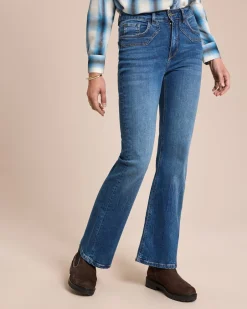 Jeanshose mit Schlag Hosen