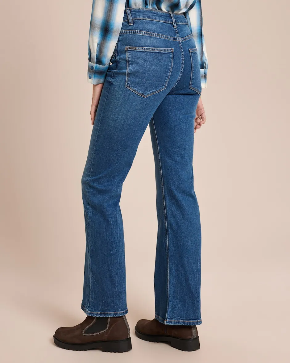 Jeanshose mit Schlag Hosen