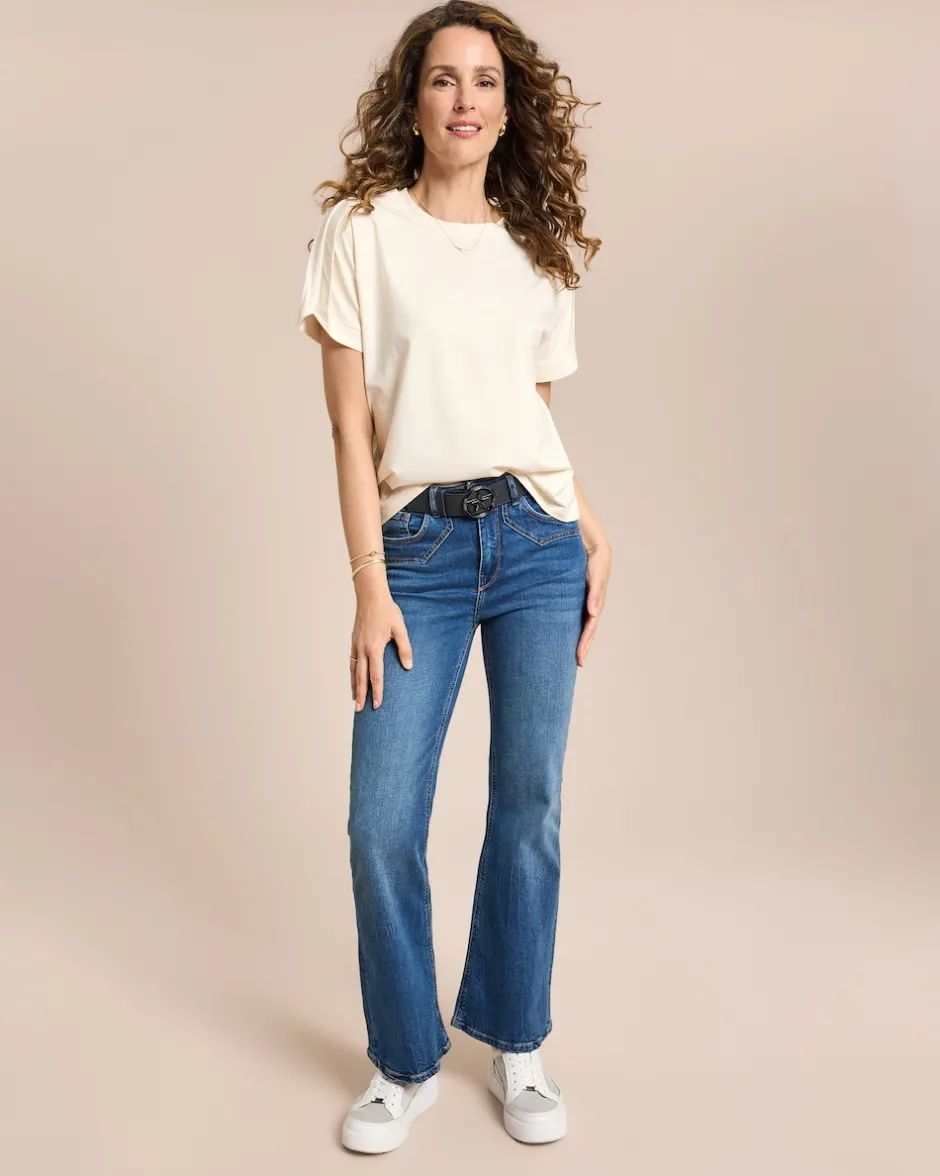 Jeanshose mit Schlag Hosen