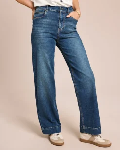 Jeanshose weites Bein Hosen