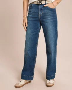 Jeanshose weites Bein Hosen