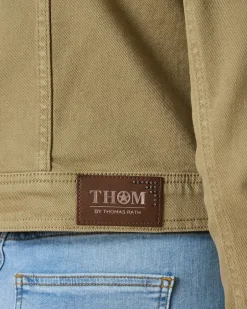 Outlet Jeansjacke mit aufgesetzten Taschen Jacken & Mäntel