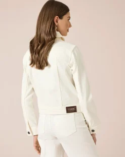 Outlet Jeansjacke mit aufgesetzten Taschen Jacken & Mäntel