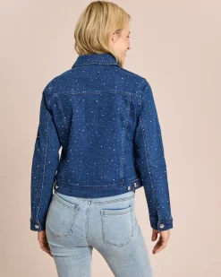 Sale Jeansjacke mit Strasssteinen Jacken & Mäntel