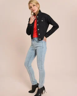 Sale Jeansjacke mit Strasssteinen Jacken & Mäntel