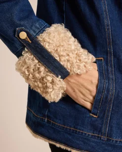 Jeansjacke mit Webpelz Jacken & Mäntel