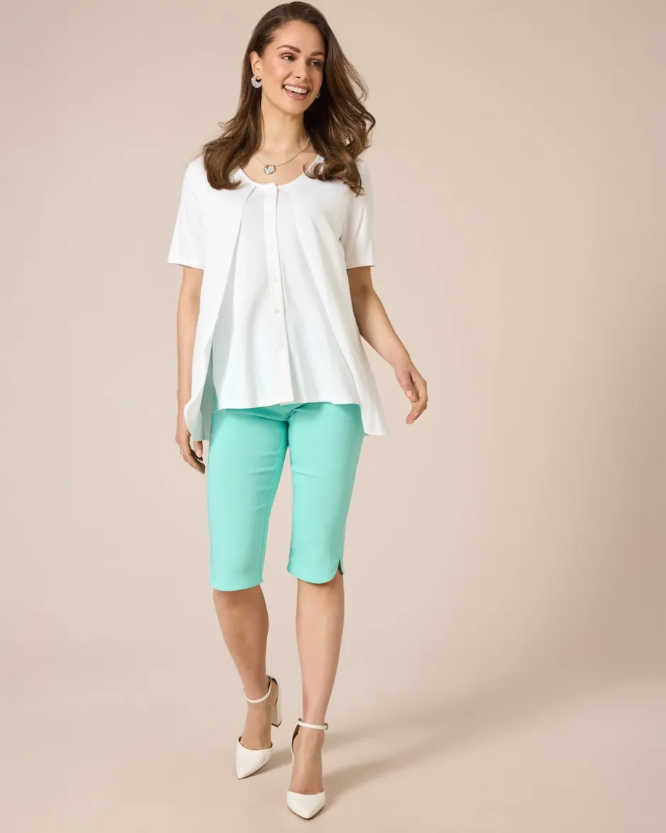 New 3/4-Jeggings mit Schlitzen Hosen