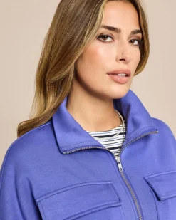 Sale Jersey Jacke mit großen Taschen Shirts & Tops