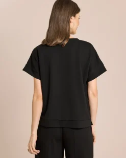 Outlet Jersey Shirt mit weiten Ärmeln Shirts & Tops