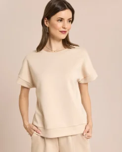 Outlet Jersey Shirt mit weiten Ärmeln Shirts & Tops