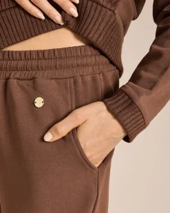 Online Jersey-Set mit Strickeinsätzen Hosen