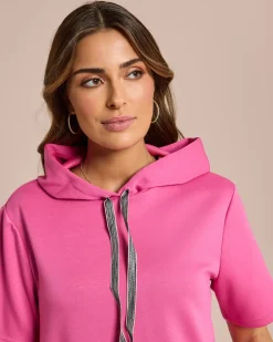 Hot Kapuzen-Shirt mit Bändern Shirts & Tops