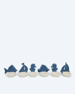 Online Keramik-Teelichthalter "Maritim", 6tlg. Dekoration