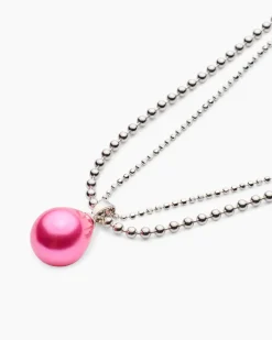 Clearance Kette + Anhänger mit MK-Perle Halsketten & Colliers