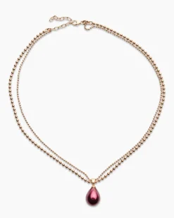 Clearance Kette + Anhänger mit MK-Perle Halsketten & Colliers