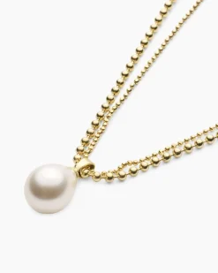 Clearance Kette + Anhänger mit MK-Perle Halsketten & Colliers