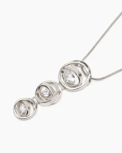 Hot Kette + Anhänger mit Zirkonia Halsketten & Colliers