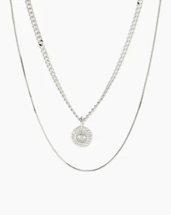 Online Ketten-Set, 2tlg. mit Vario-Clip Halsketten & Colliers