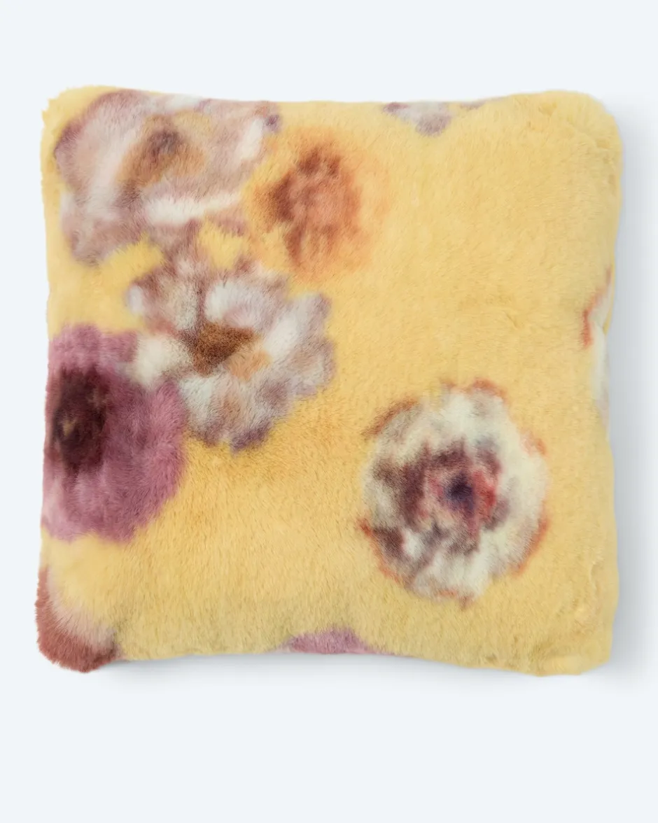 New Kissen in Kaninchenfell-Optik "Edelrose" Heimtextilien