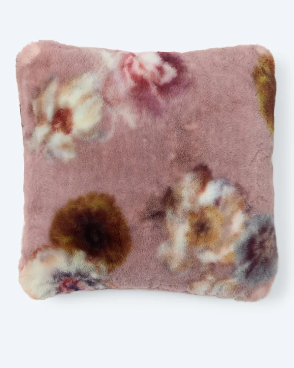 New Kissen in Kaninchenfell-Optik "Edelrose" Heimtextilien