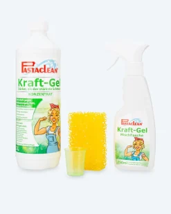 Kraft-Gel, 1.000 ml & Schwamm Reinigen