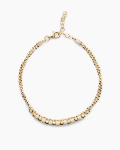 Hot Kugelarmband mit diamantierten Kugeln Armbänder