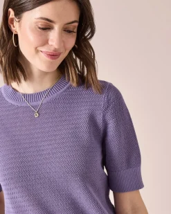 Hot Kurzarm-Pullover Strickware