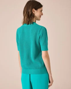 Hot Kurzarm-Pullover Strickware