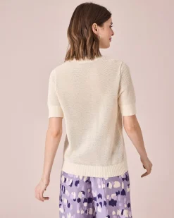 Hot Kurzarm-Pullover Strickware