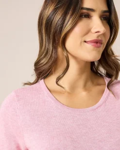 Online Kurzarm-Pullover aus Bio-Baumwolle Strickware