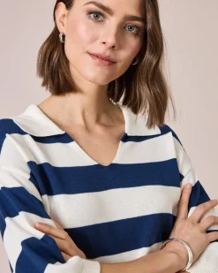 Online Kurzarm-Pullover mit Polokragen Strickware